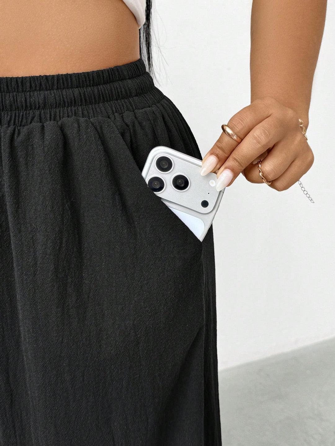 Pantaloni SHEIN, negru