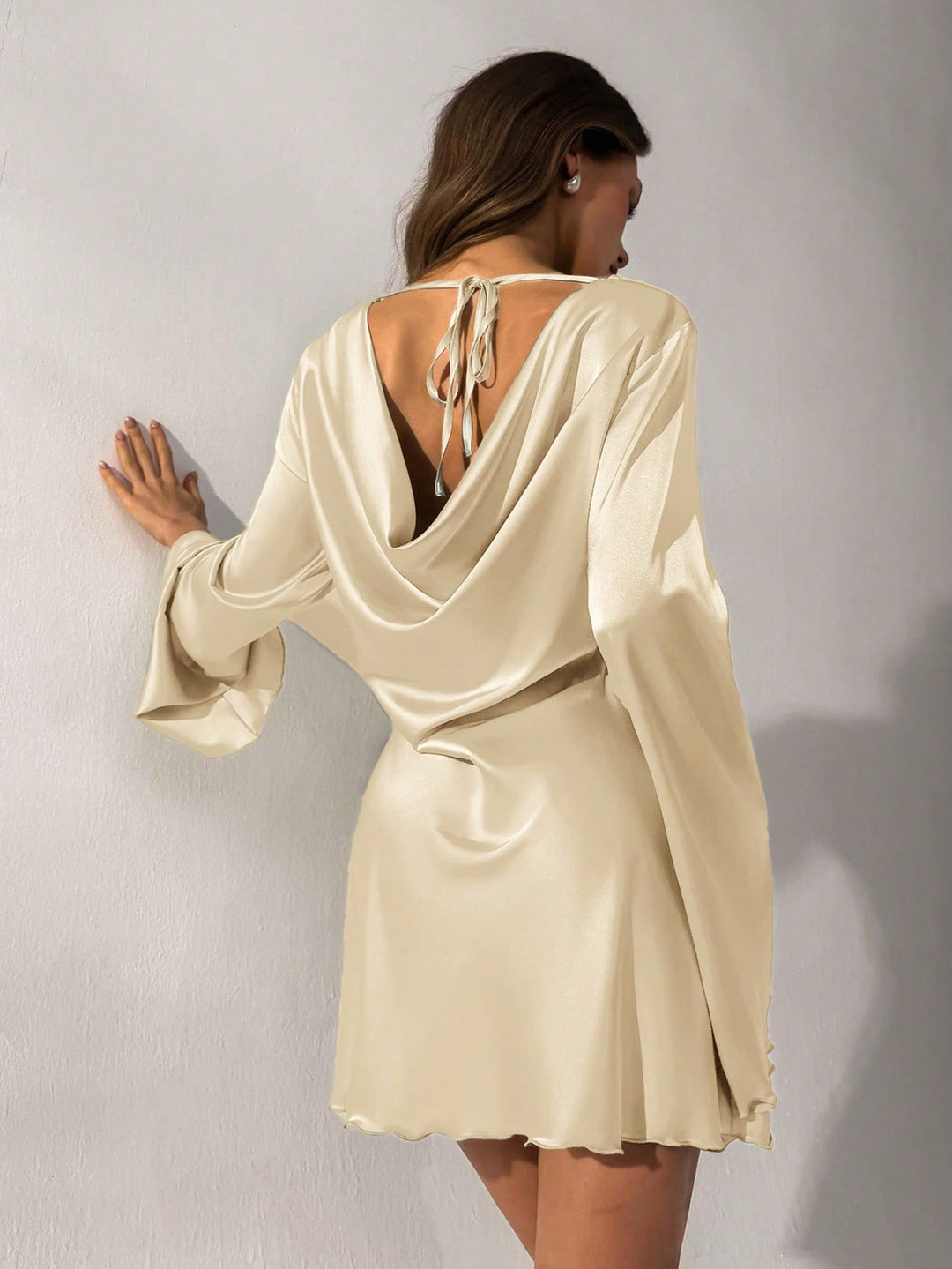 Rochie scurtă SHEIN, bej