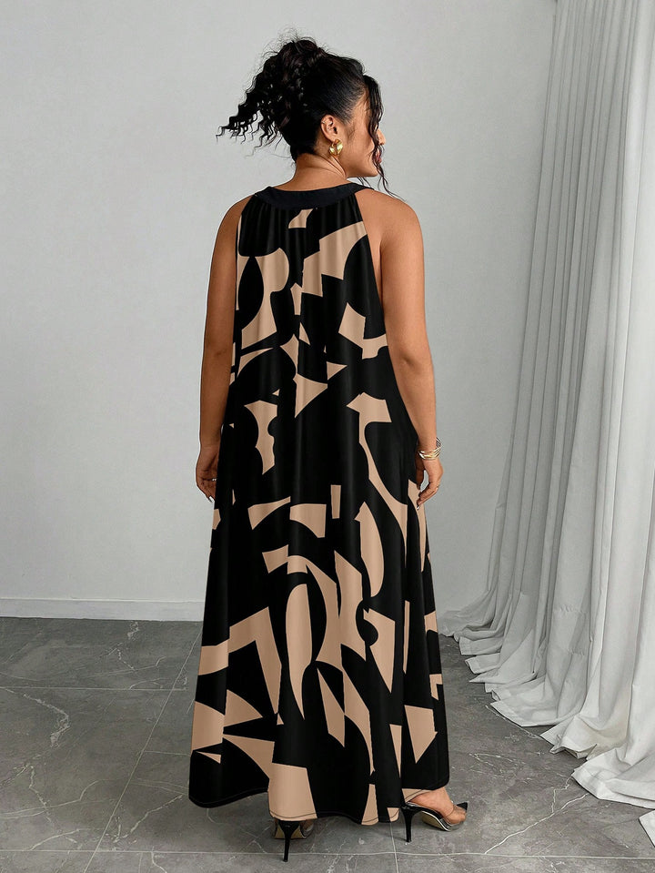 Rochie maxi SHEIN, kaki