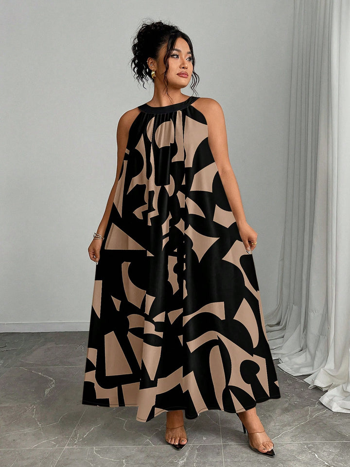 Rochie maxi SHEIN, kaki