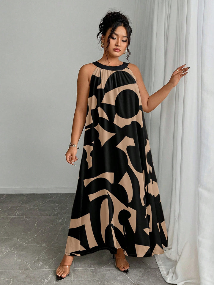 Rochie maxi SHEIN, kaki