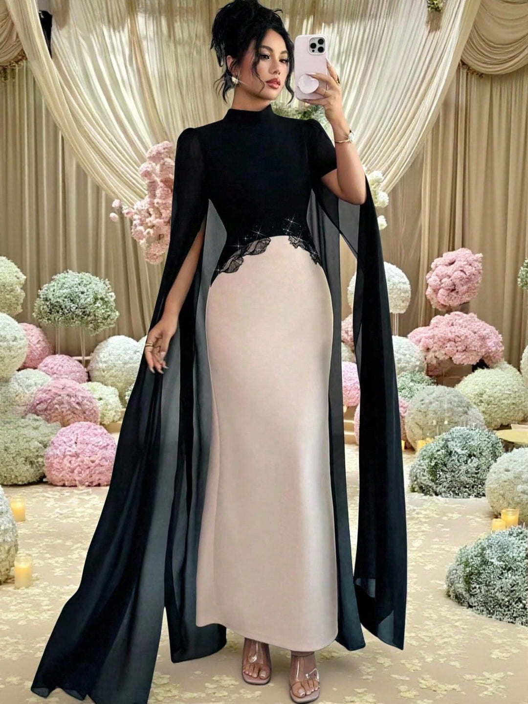 Rochie maxi SHEIN, mix culori