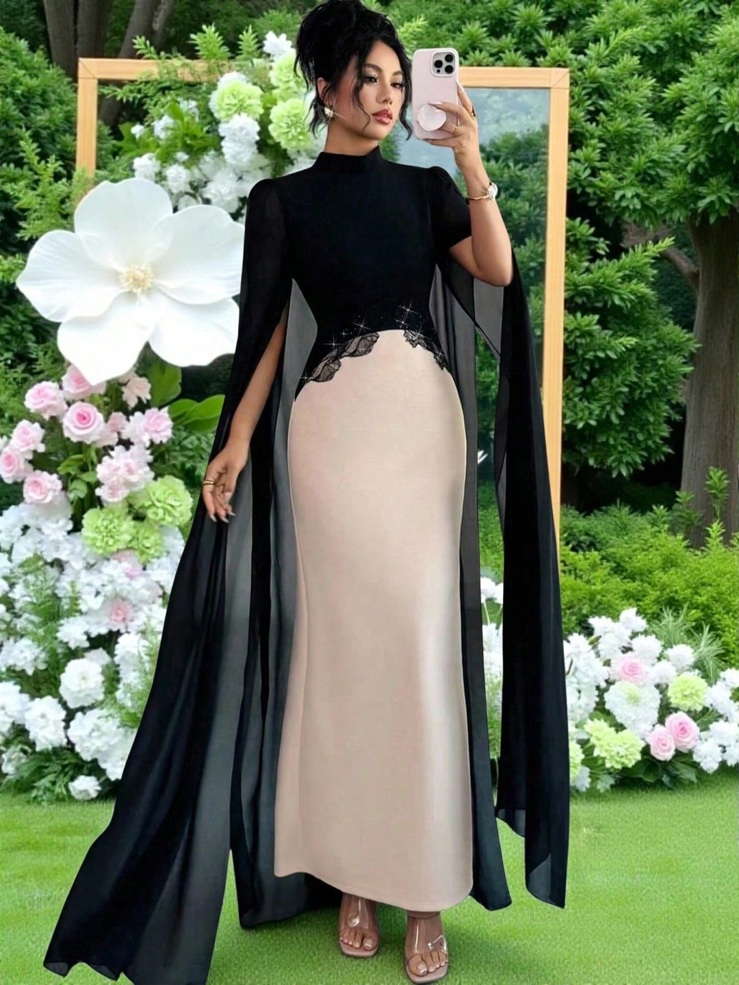 Rochie maxi SHEIN, mix culori