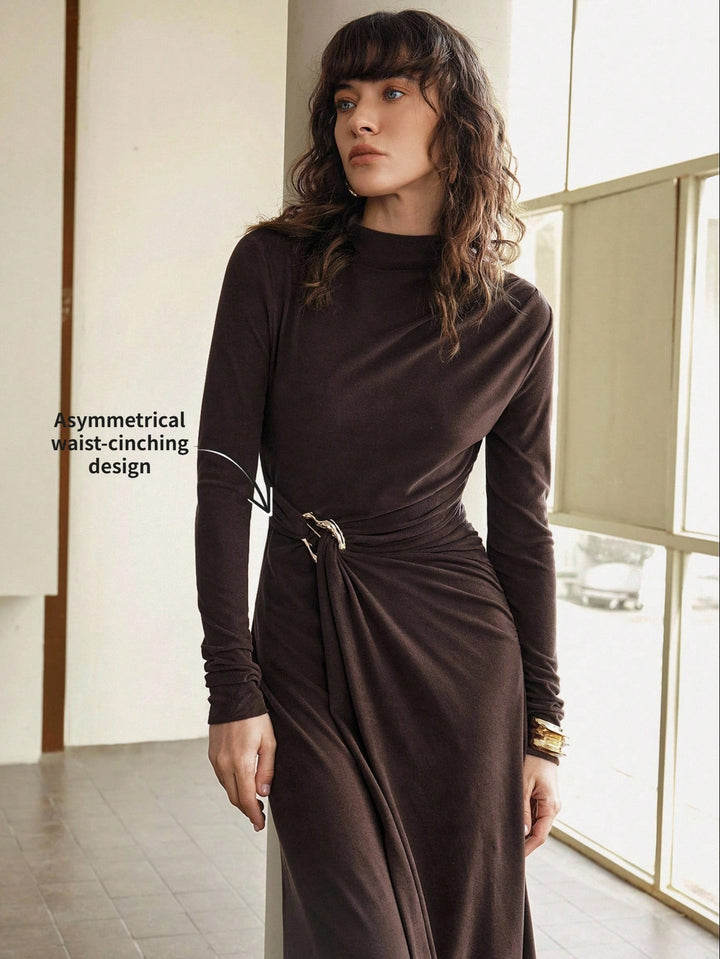 Rochie maxi SHEIN, maro