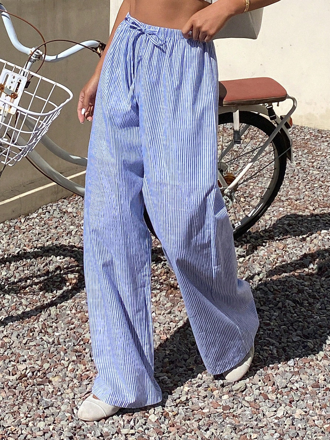 Pantaloni SHEIN, albastru