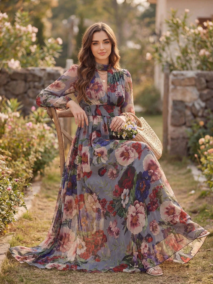 Rochie maxi SHEIN, mix culori
