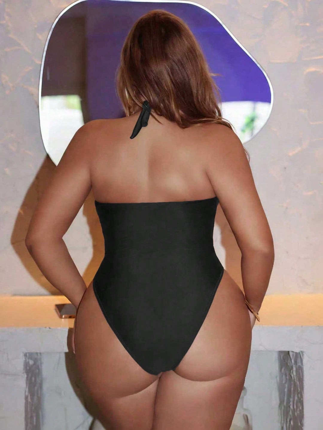 Costum de baie SHEIN, negru