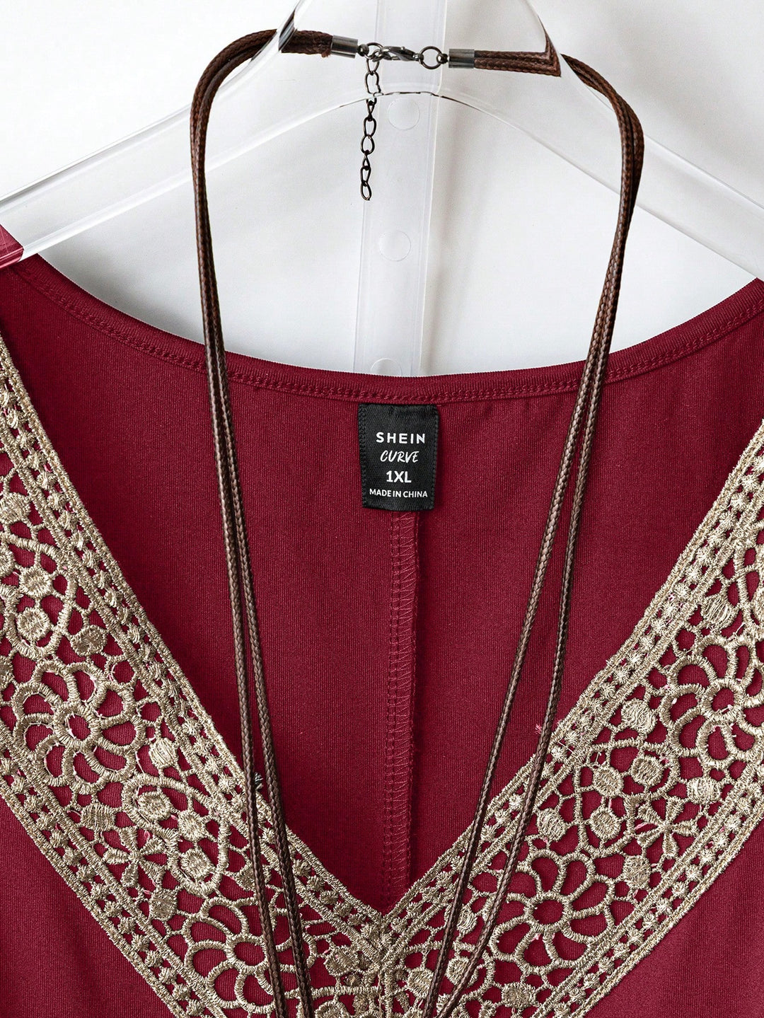 Tricou SHEIN, vișiniu