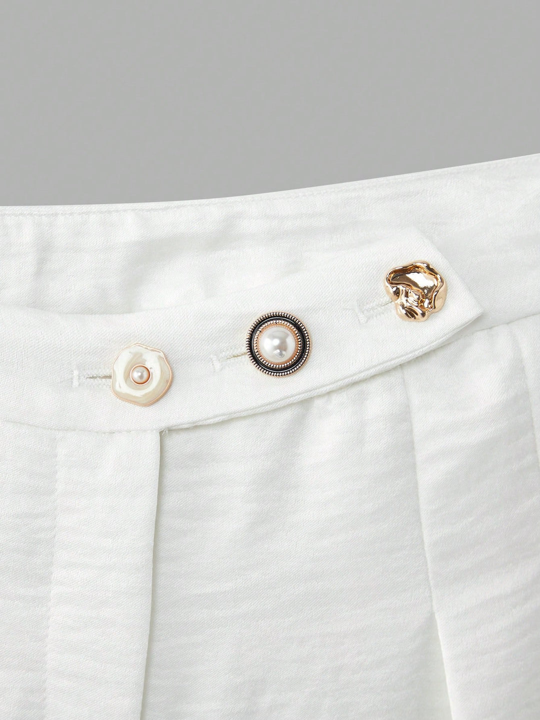 Pantaloni SHEIN, alb