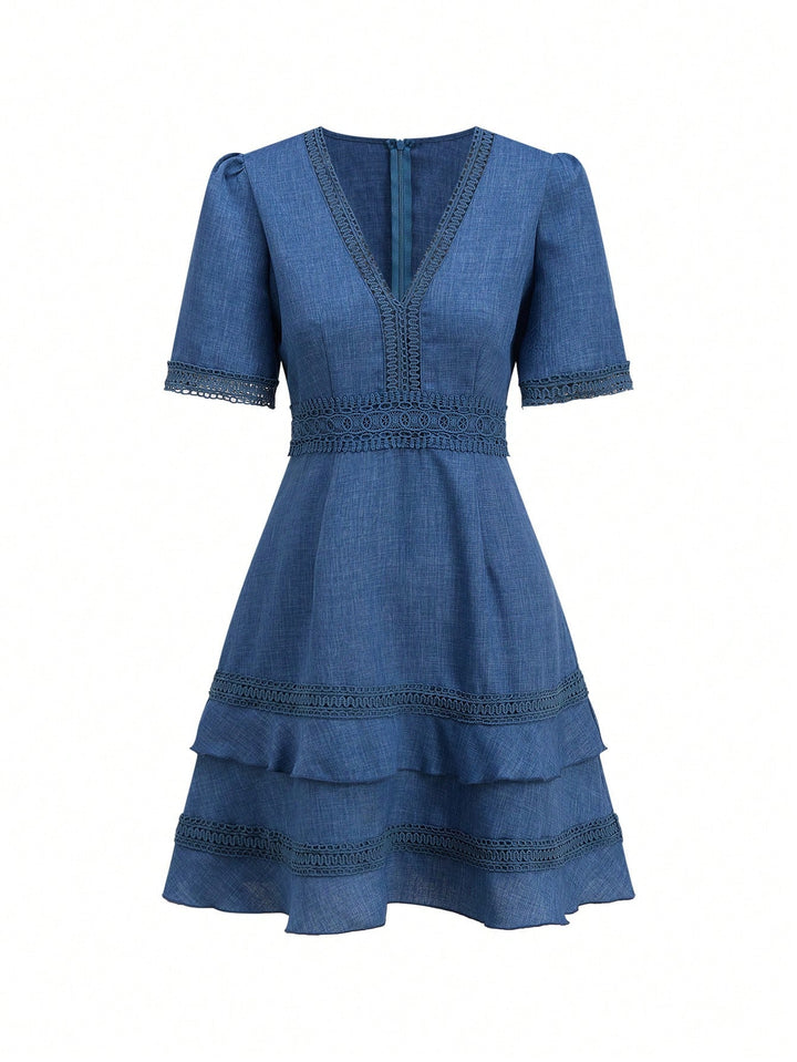 Rochie scurtă SHEIN, albastru