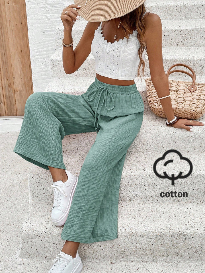 Pantaloni SHEIN, turcoaz