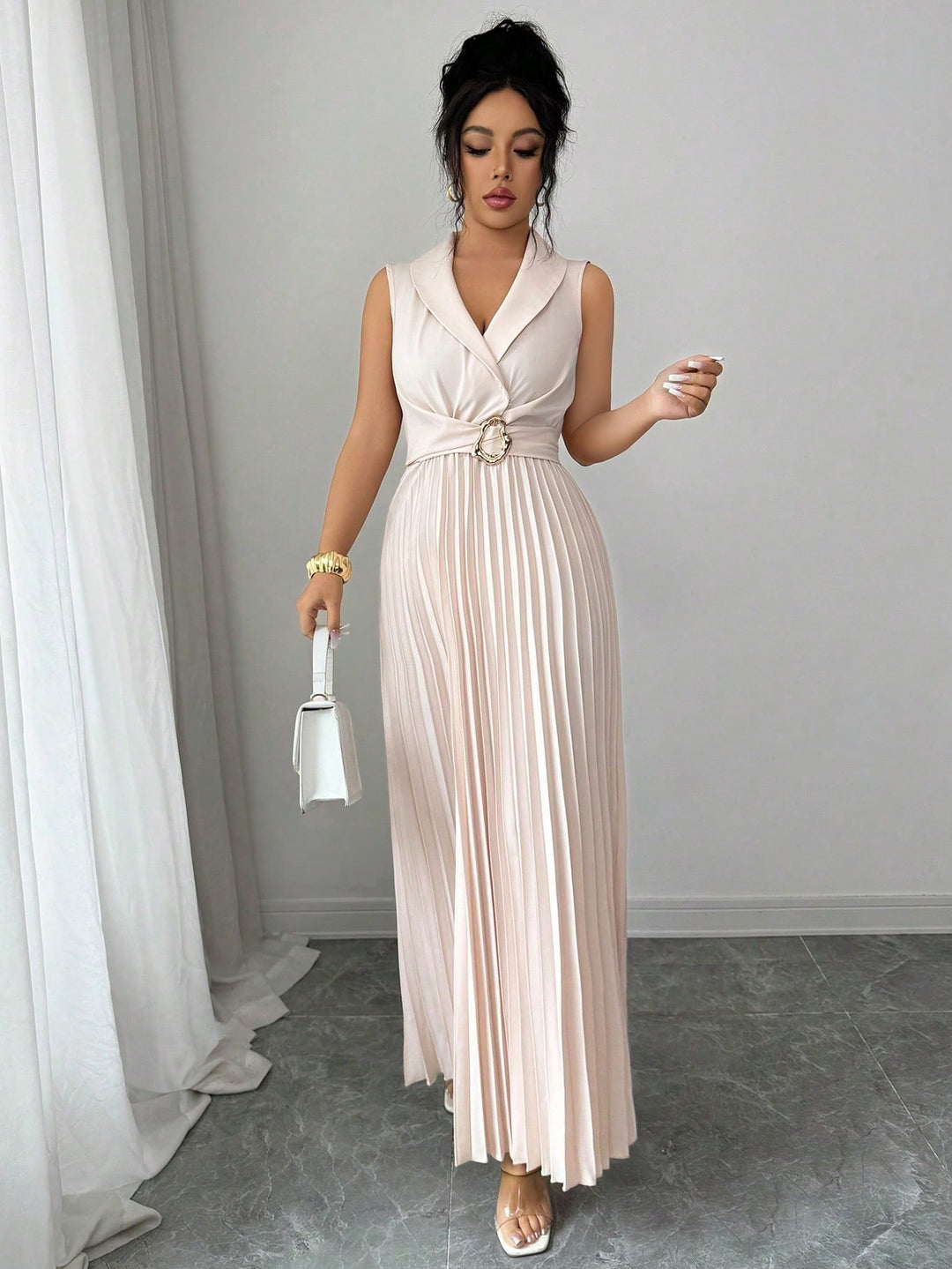 Rochie maxi SHEIN, portocaliu