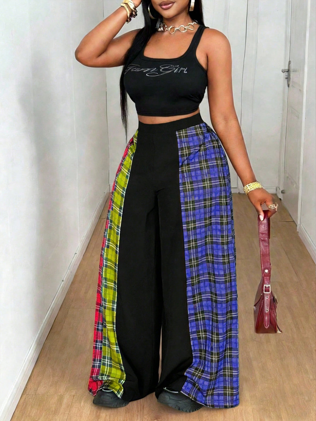 Pantaloni SHEIN, albastru