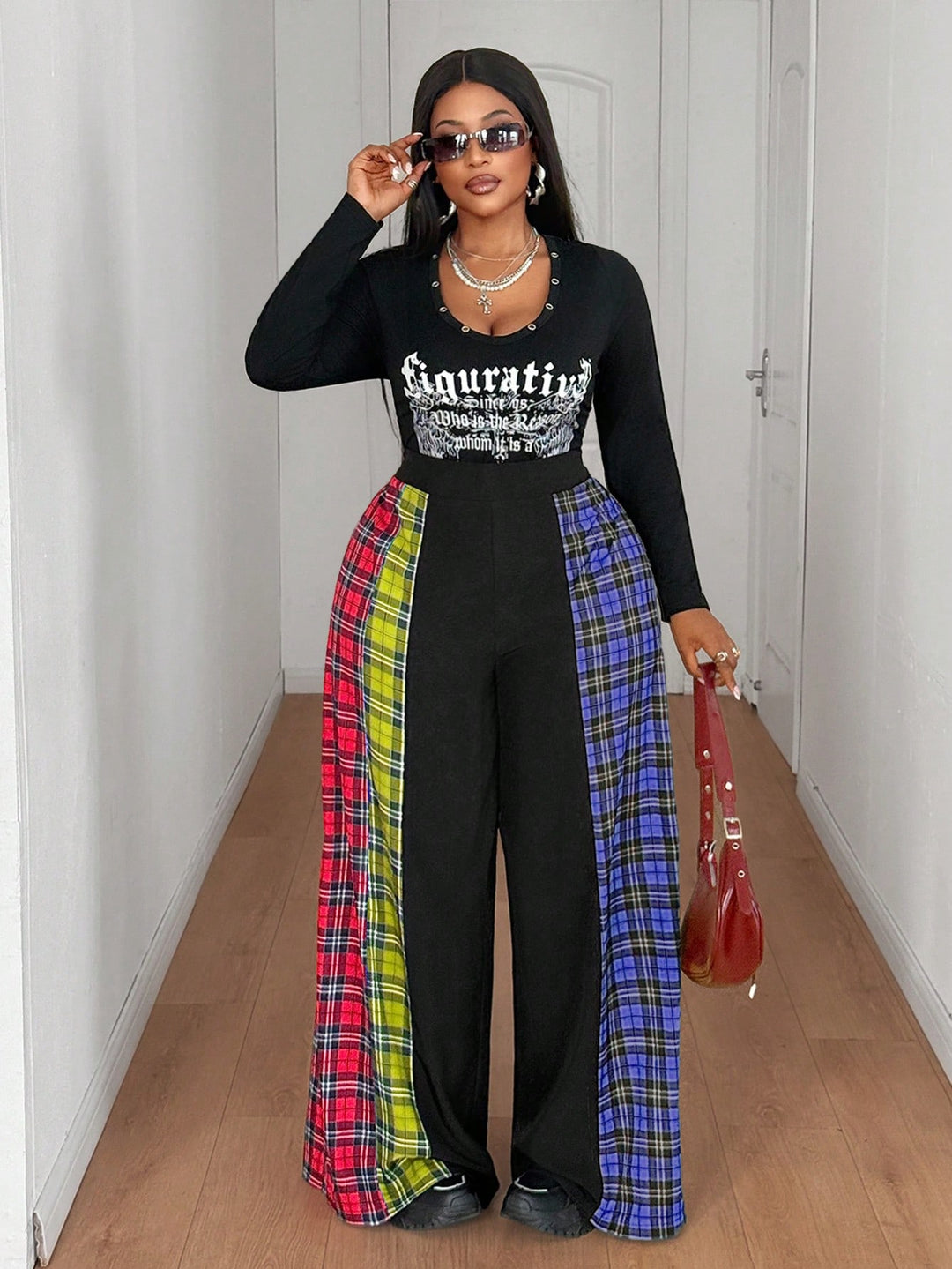Pantaloni SHEIN, albastru