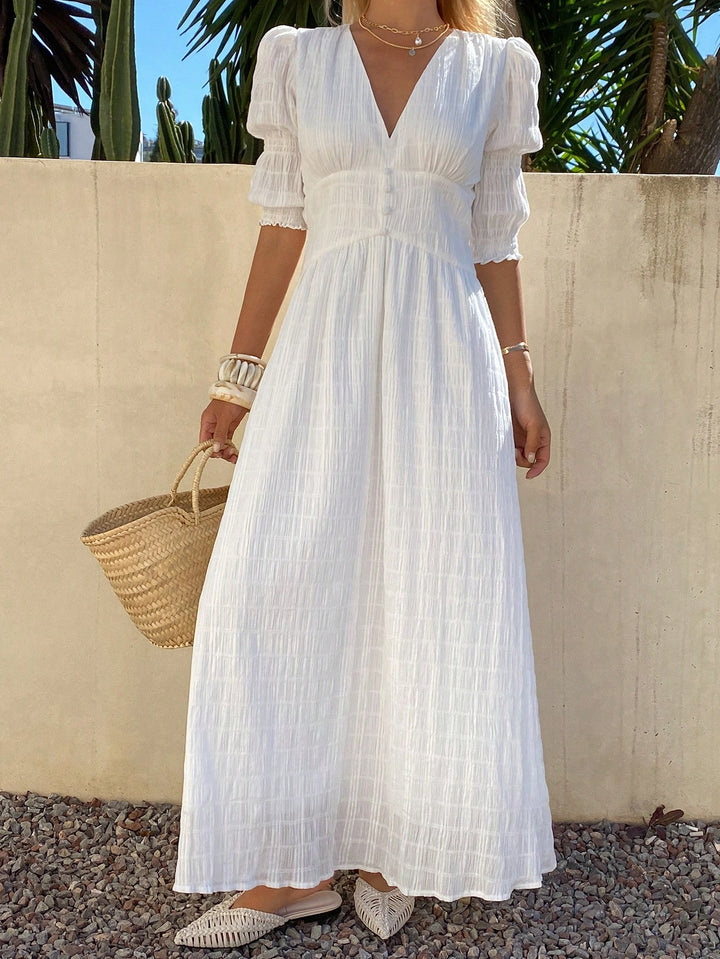 Rochie midi SHEIN, alb