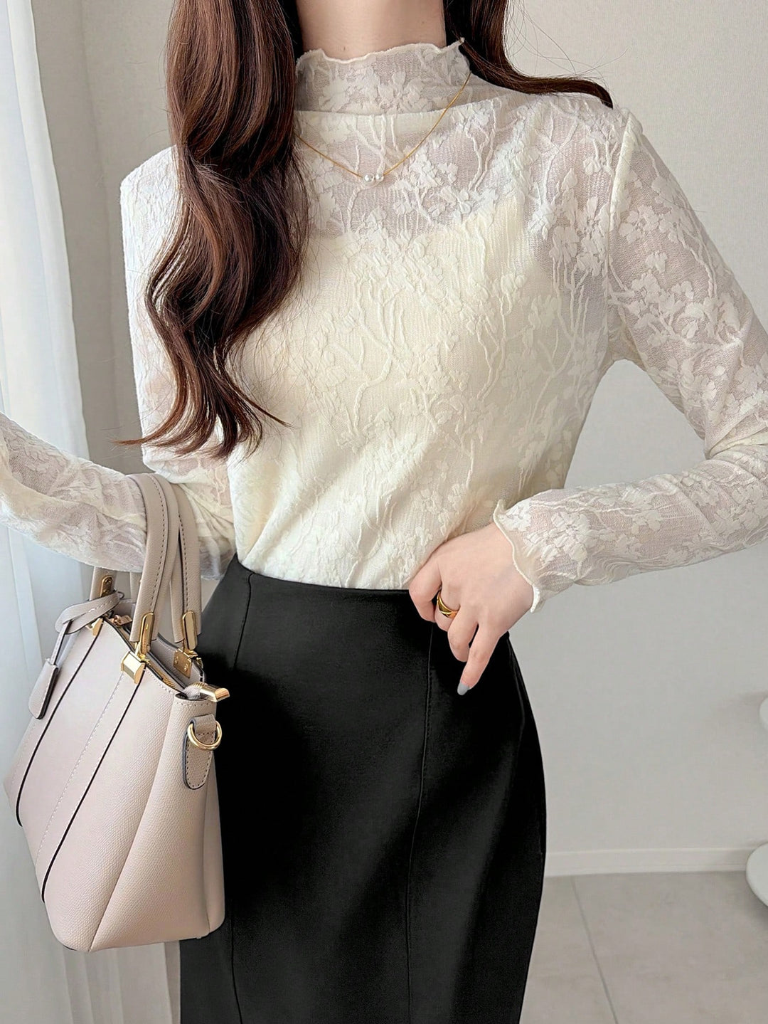 Top SHEIN, alb