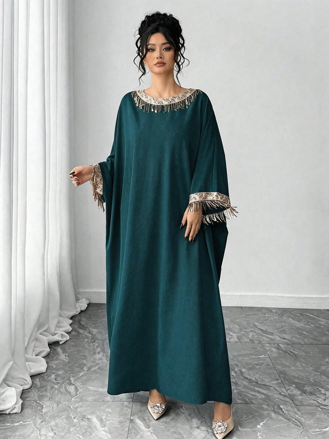 Rochie maxi SHEIN, verde