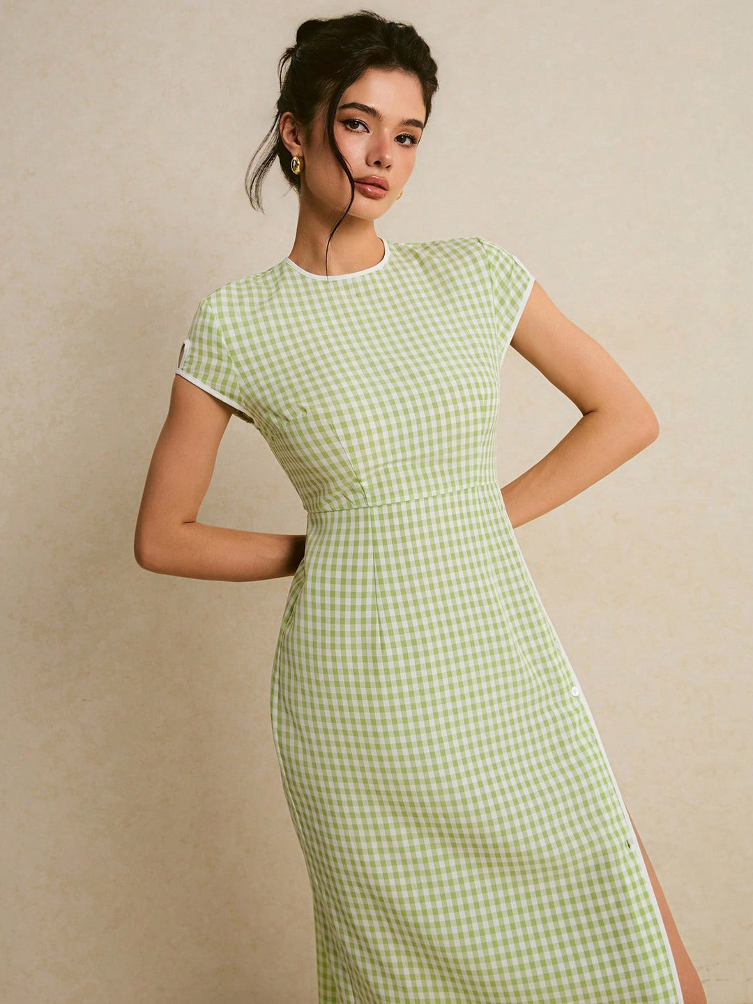 Rochie maxi SHEIN, verde