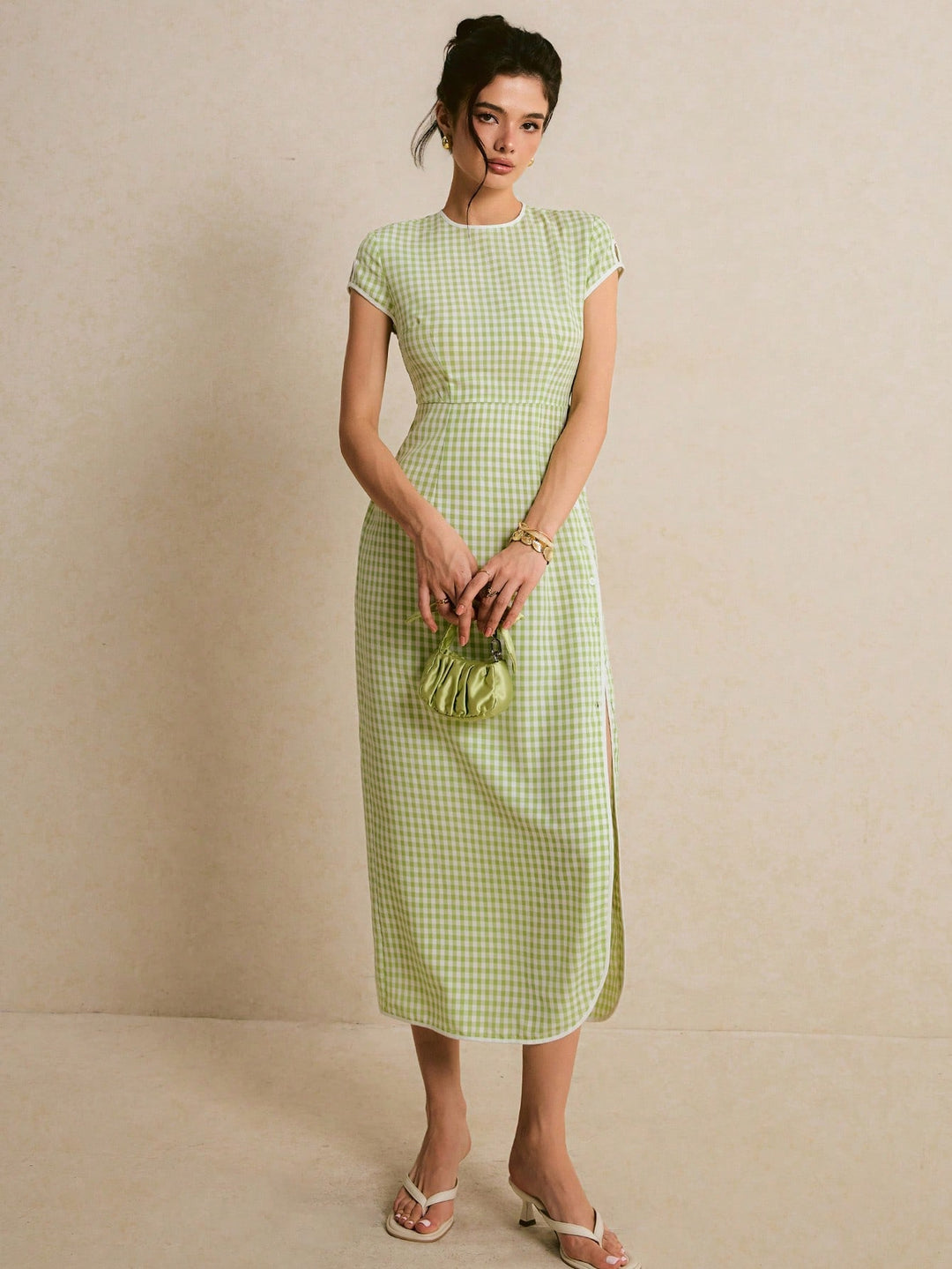 Rochie maxi SHEIN, verde
