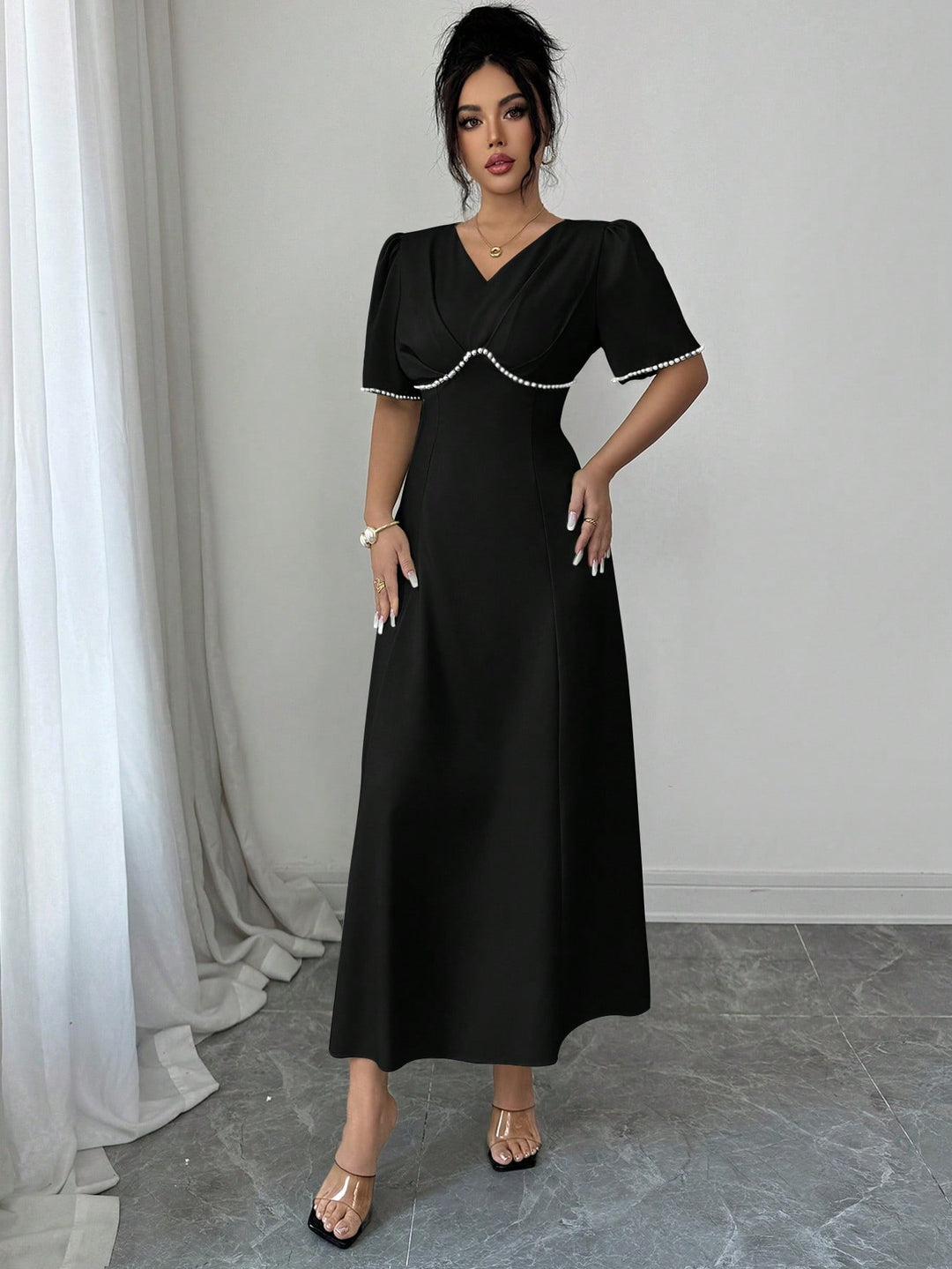 Rochie maxi SHEIN, negru