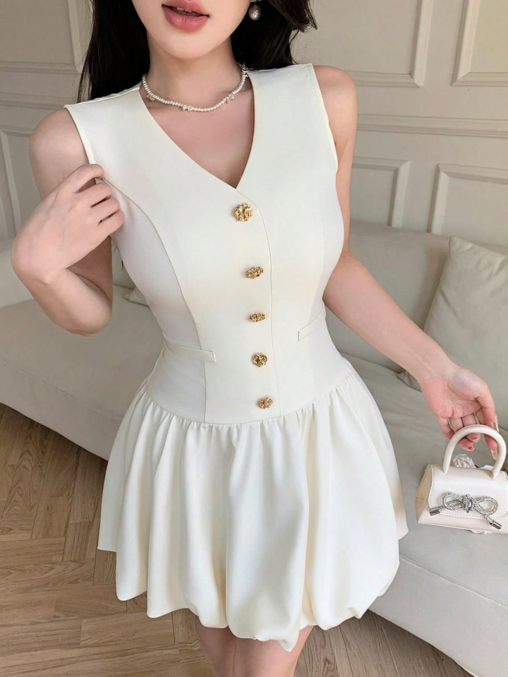 Rochie mini SHEIN, bej