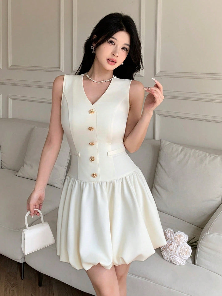 Rochie mini SHEIN, bej
