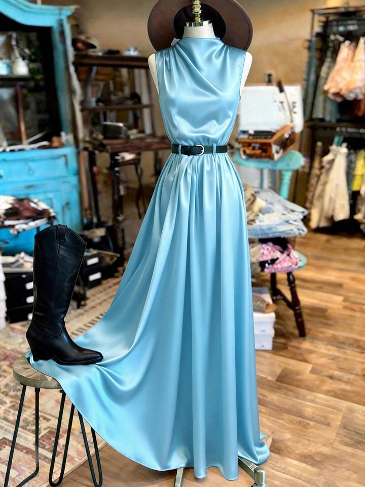 Rochie maxi SHEIN, albastru