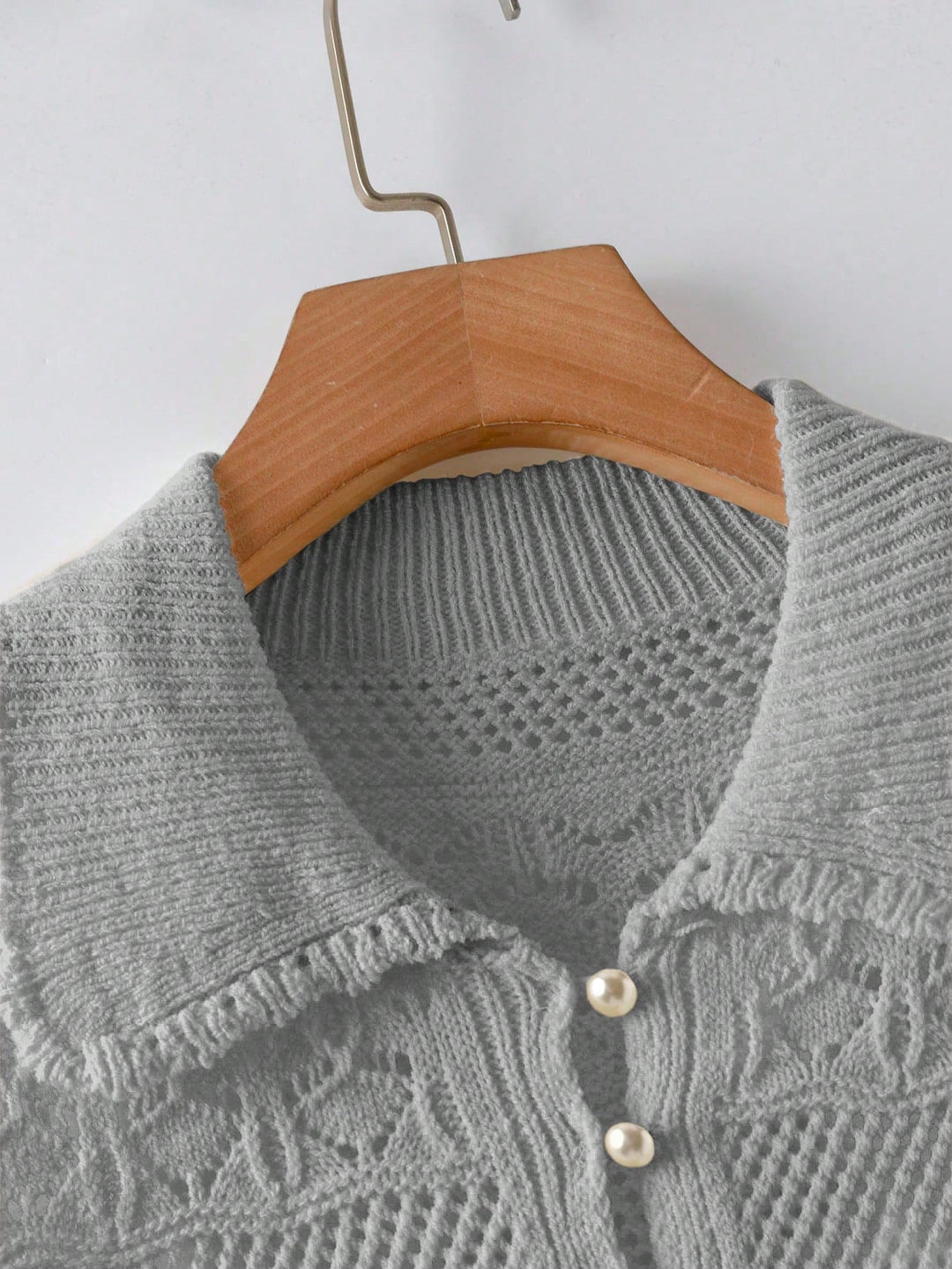 Pulover tricotat SHEIN, gri