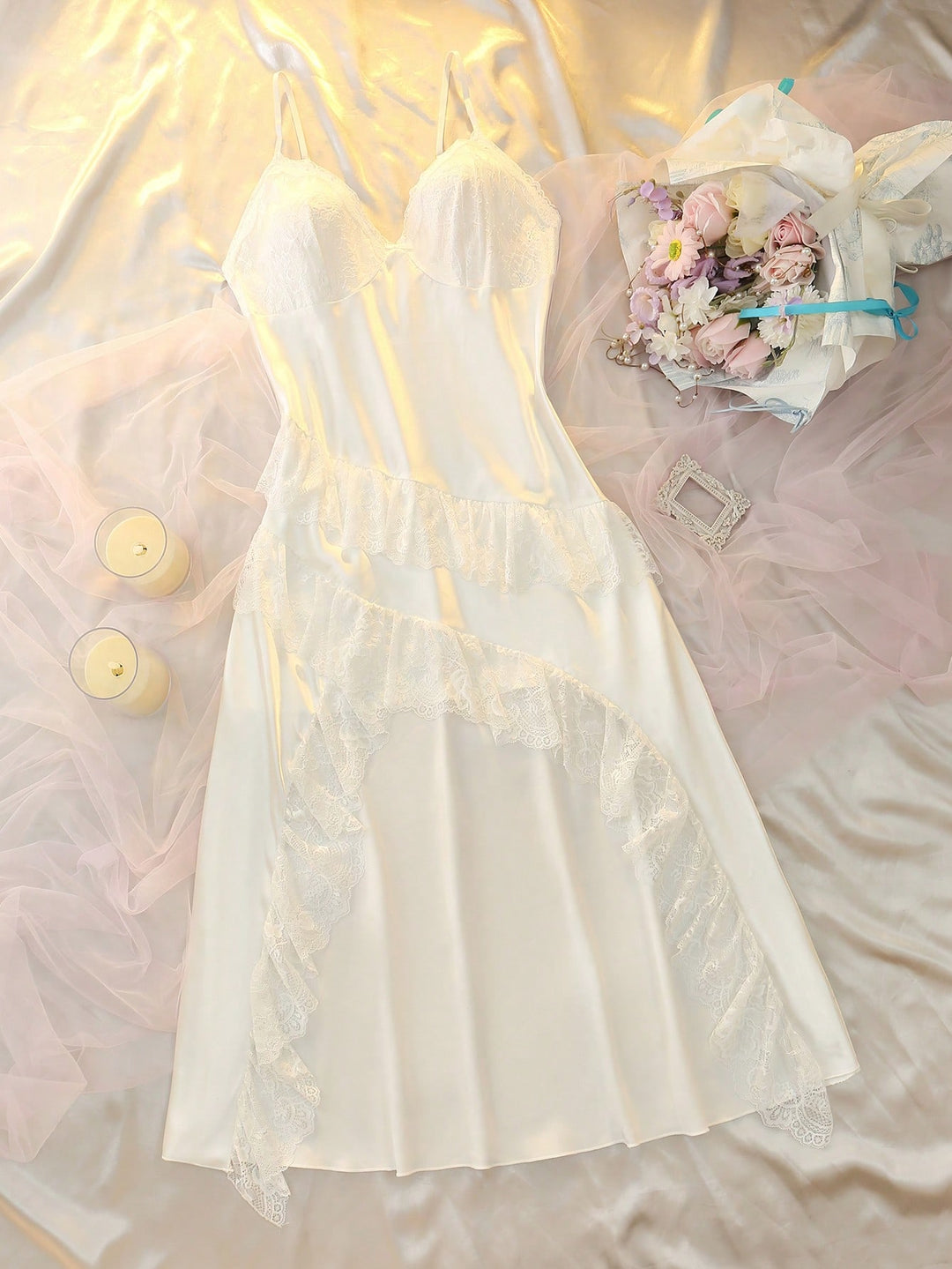Rochie de noapte SHEIN, alb