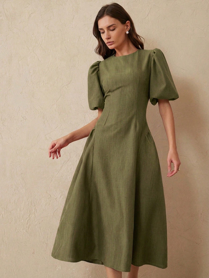 Rochie maxi SHEIN, kaki