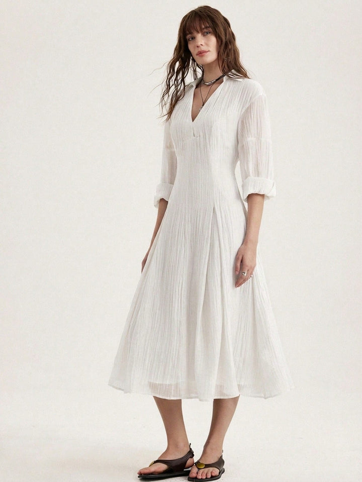 Rochie midi SHEIN, alb