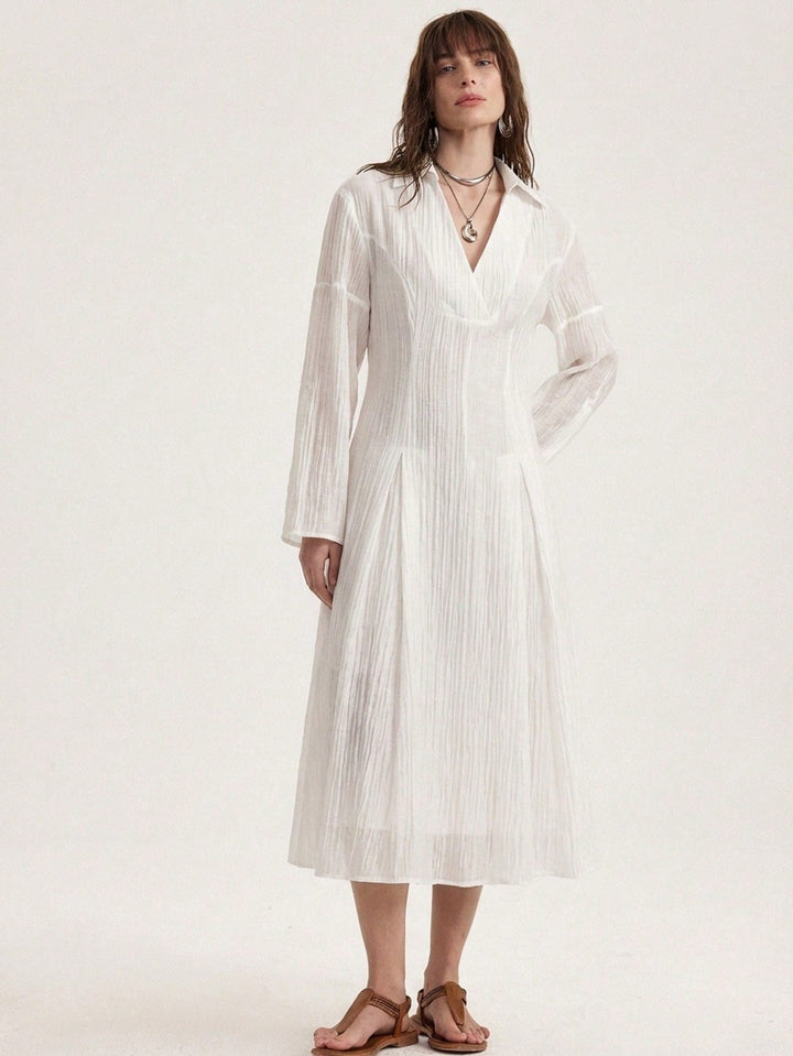 Rochie midi SHEIN, alb