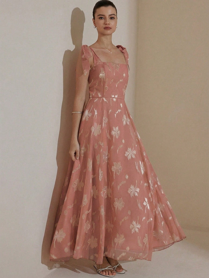 Rochie maxi SHEIN, bej
