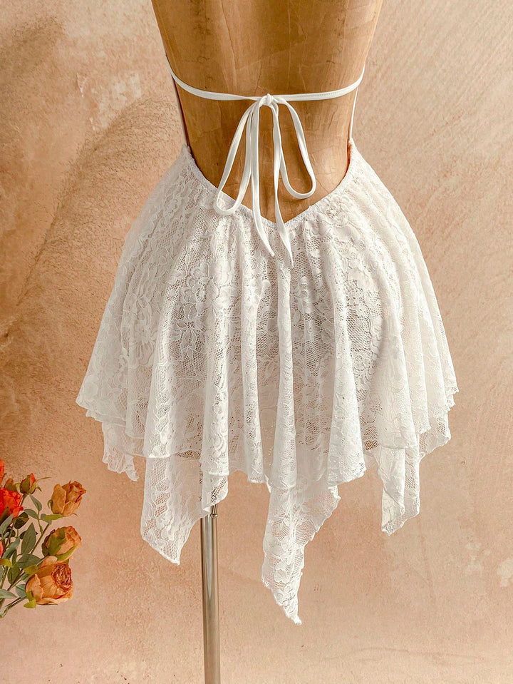 Rochie mini SHEIN, alb