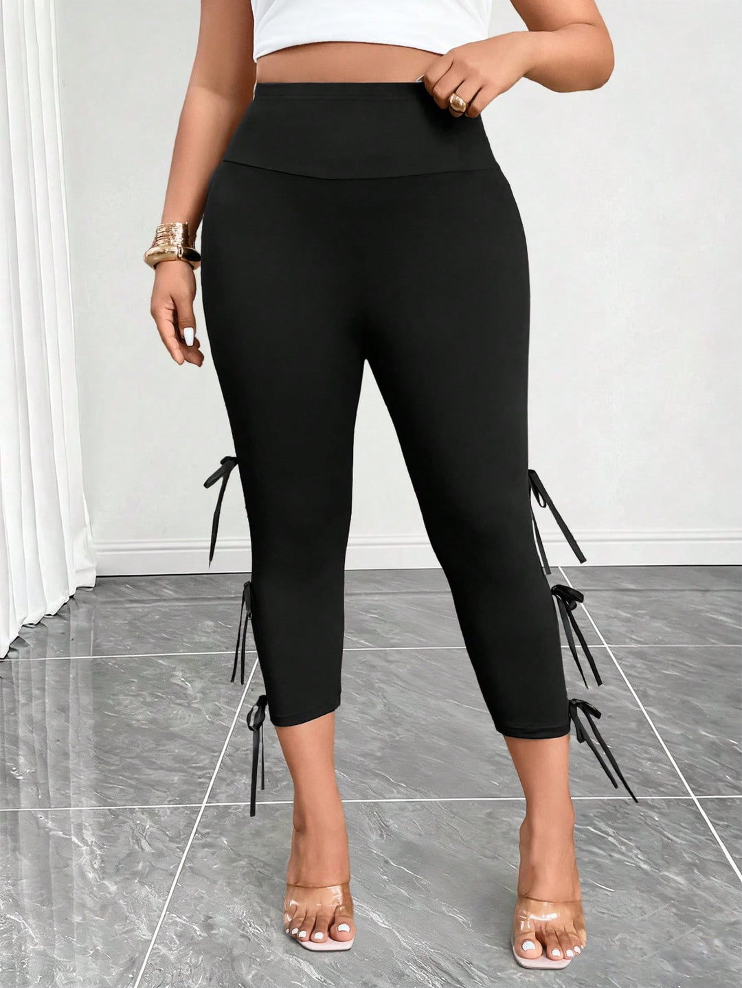Leggings SHEIN, fekete