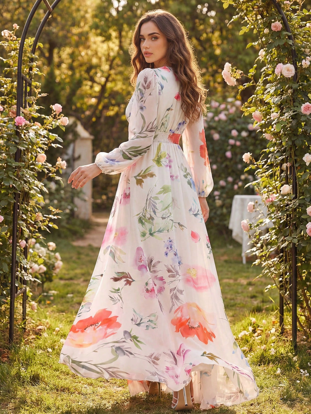 Rochie maxi SHEIN, mix culori