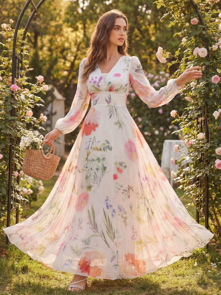 Rochie maxi SHEIN, mix culori