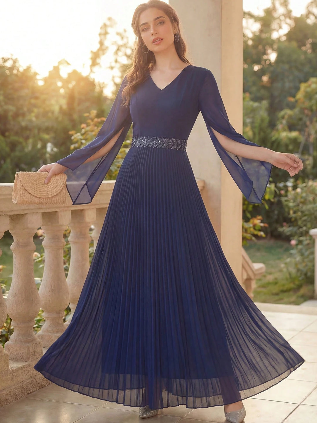 Rochie maxi SHEIN, albastru
