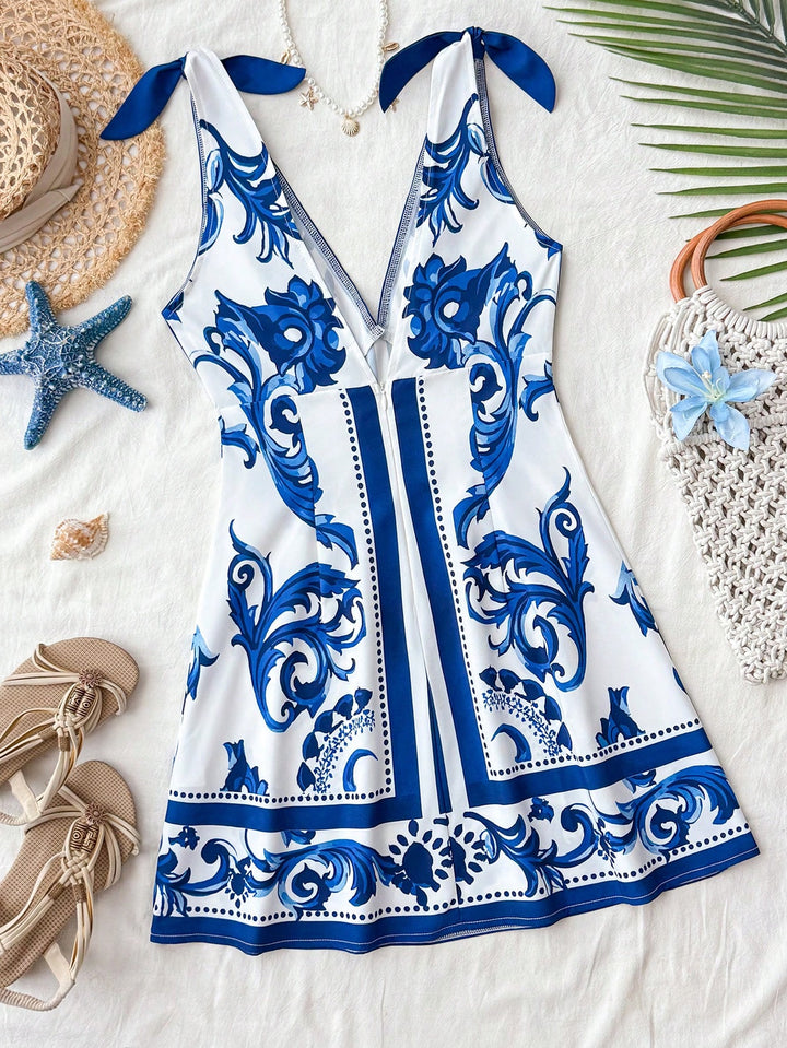 Rochie scurtă SHEIN, albastru