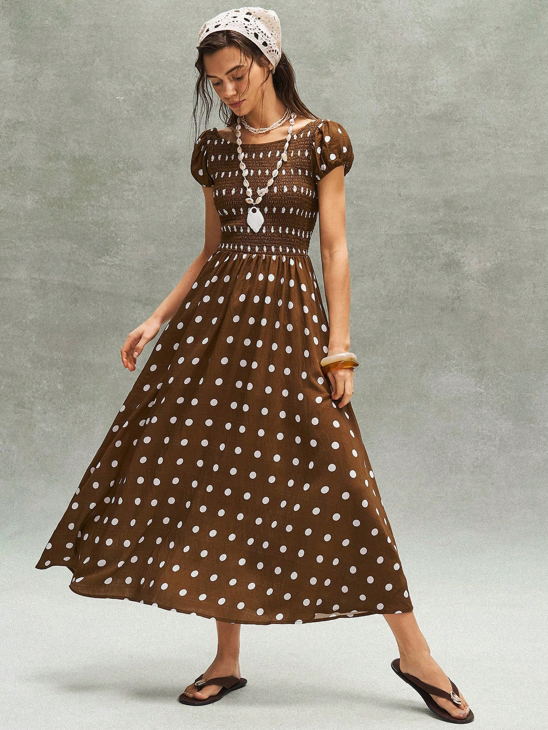 Rochie maxi SHEIN, maro