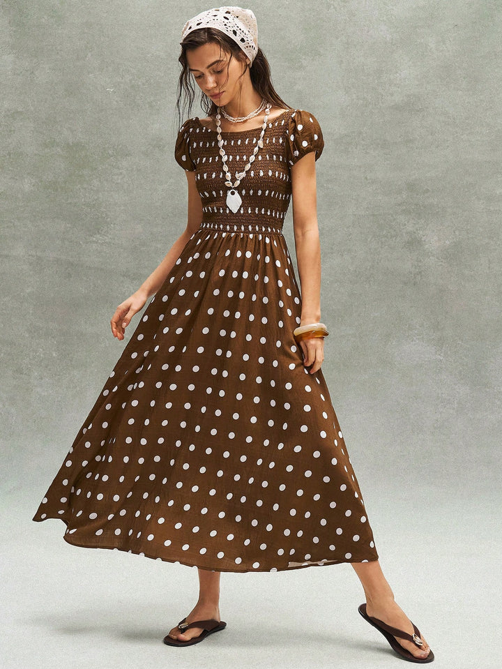 Rochie maxi SHEIN, maro