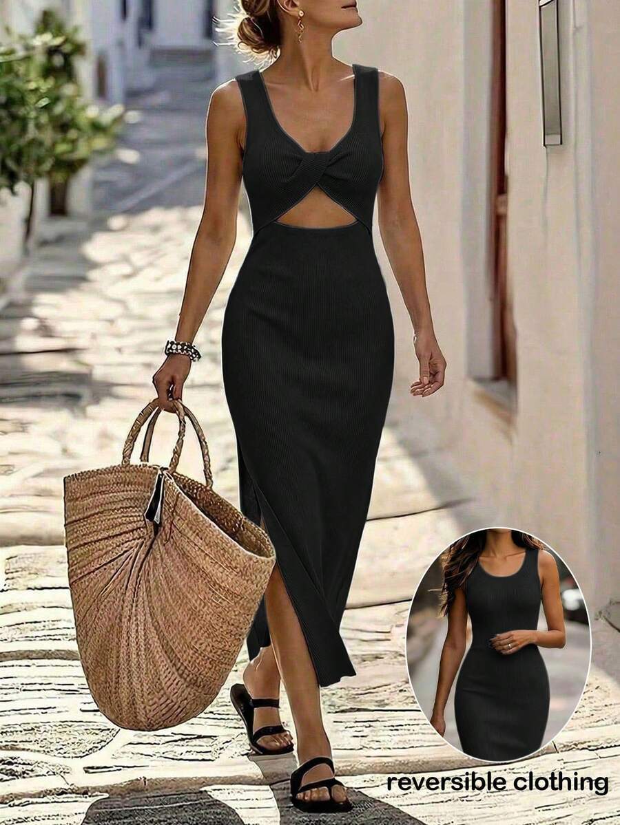 Rochie midi SHEIN, negru