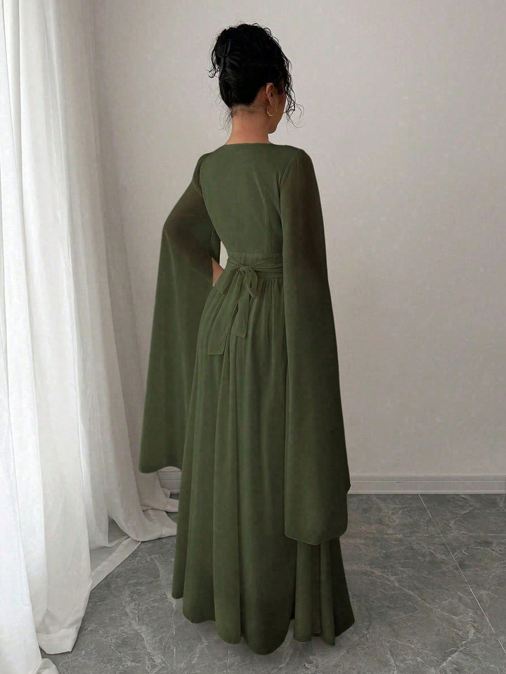 Rochie maxi SHEIN, kaki