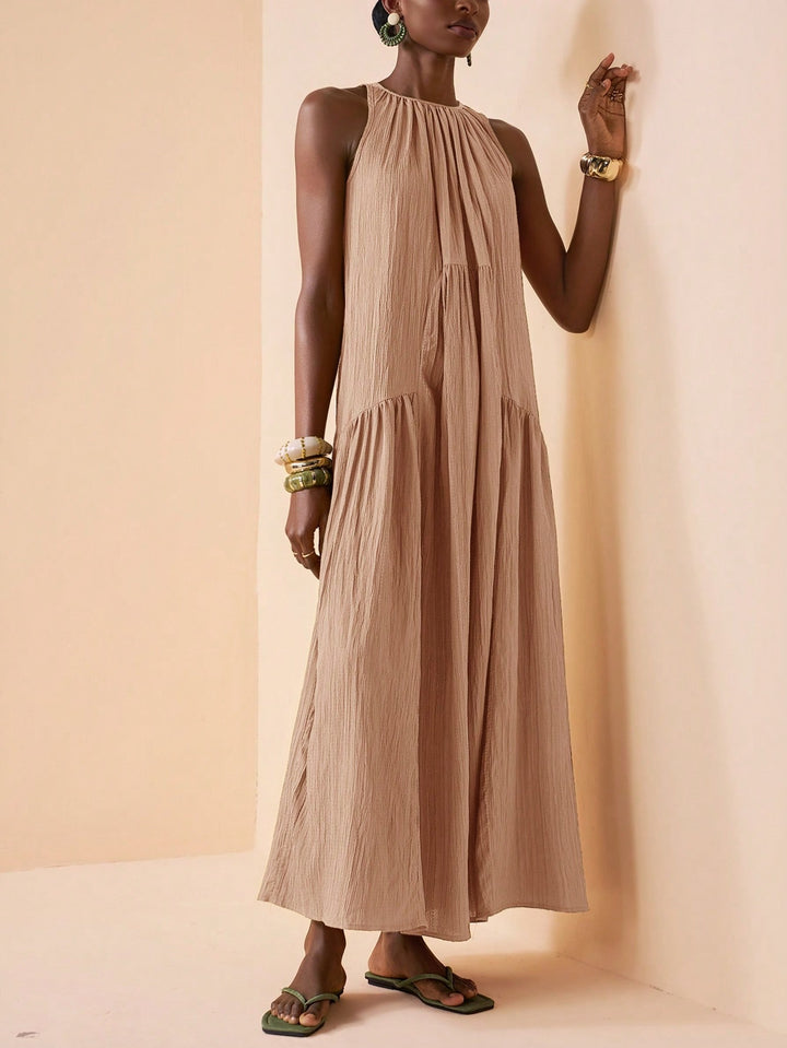 Rochie maxi SHEIN, kaki