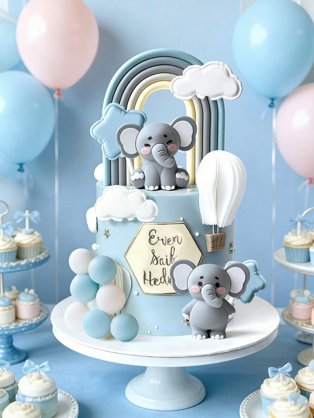 Topper de tort SHEIN, mix culori