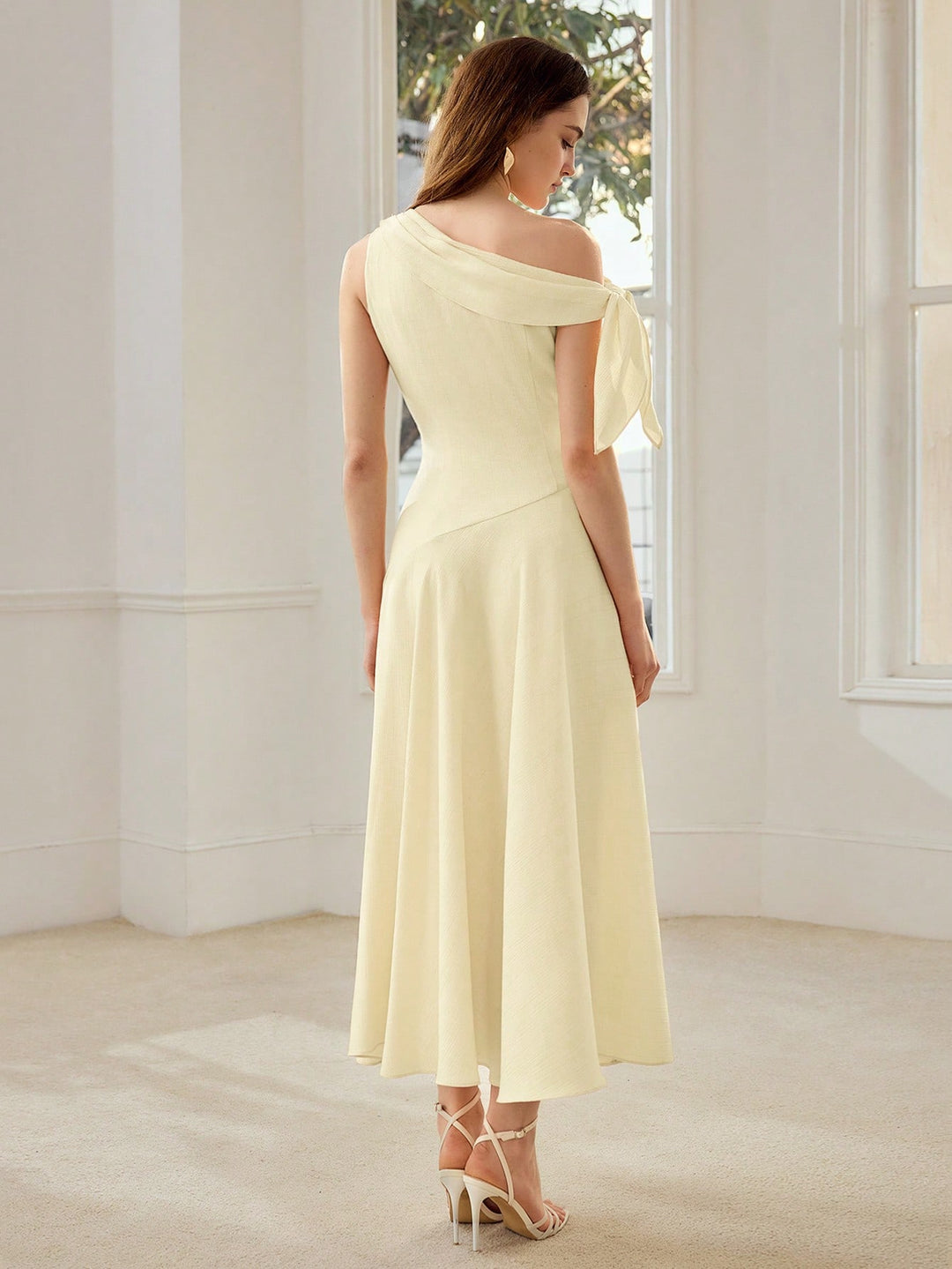 Rochie maxi SHEIN, bej
