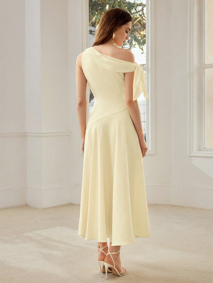 Rochie maxi SHEIN, bej