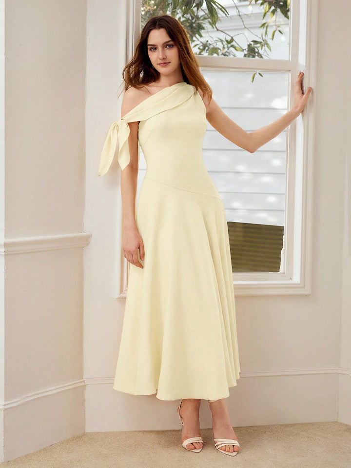 Rochie maxi SHEIN, bej