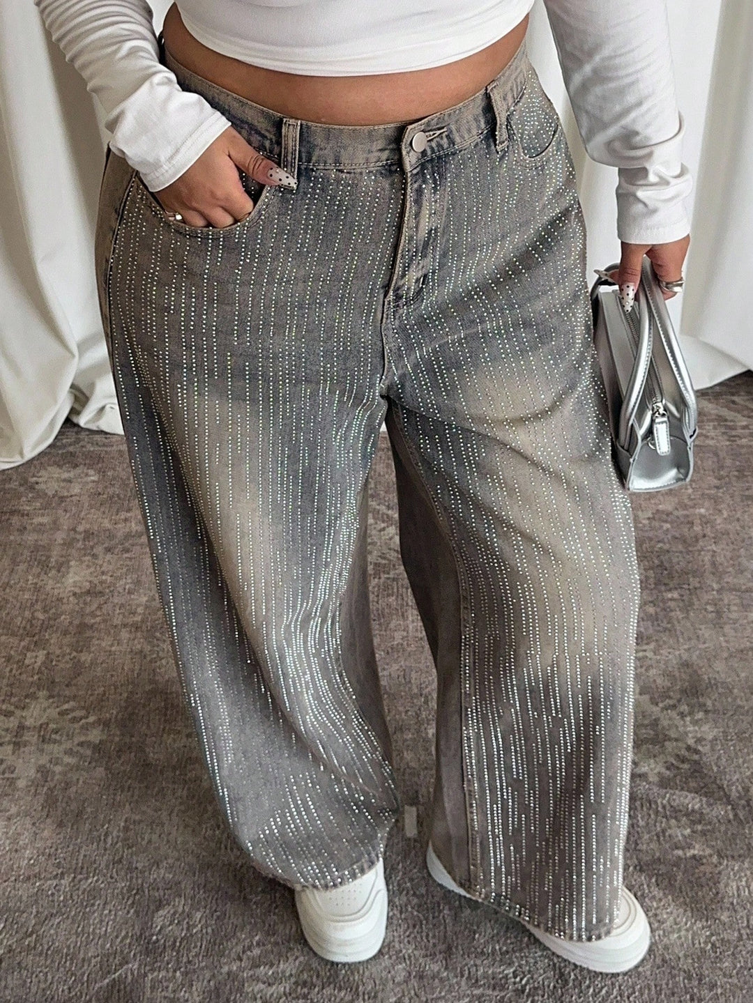 Jeans SHEIN, albastru