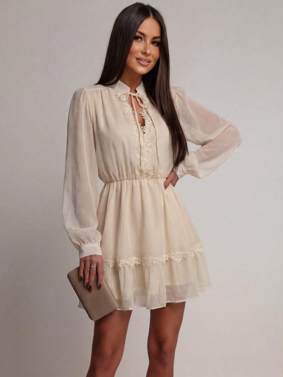 Rochie mini SHEIN, crem